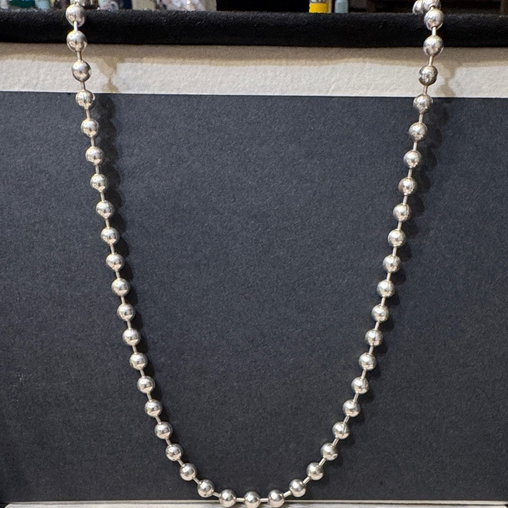 Taxco Silver ball Bead Necklace